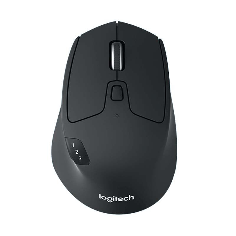 罗技(Logitech)M720无线蓝牙鼠标 办公鼠标 蓝牙优联双模无线鼠标Mac ipad鼠标 黑色[信息部]