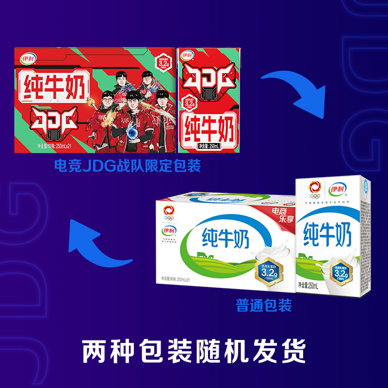 [伊利纯牛奶24盒]伊利纯牛奶24盒*200ml*2箱 品牌直营 早餐营养牛奶