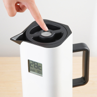 《安家》同款-爱仕达ASD 保温壶 RWS10P6WG 304不锈钢1L容量 咖啡真空保温水具 车载保温数显壶ABS