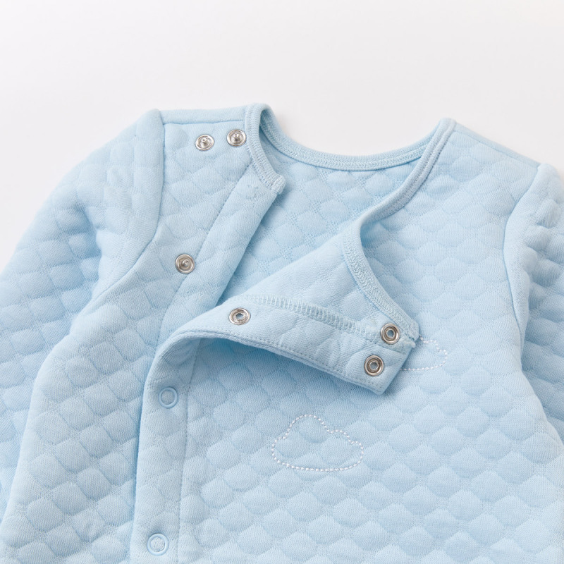 皮偌乔秋冬装婴儿衣服连体衣纯棉宝宝新生儿外出抱衣加厚保暖爬服