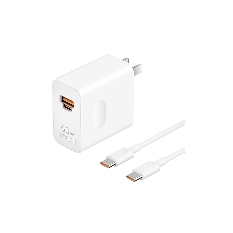 华为(HUAWEI)全能充电器(Max 66W)白色 中规 【此产品10件以上起拍】