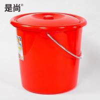 是尚 家用塑料水桶 22L*10只装 颜色随机