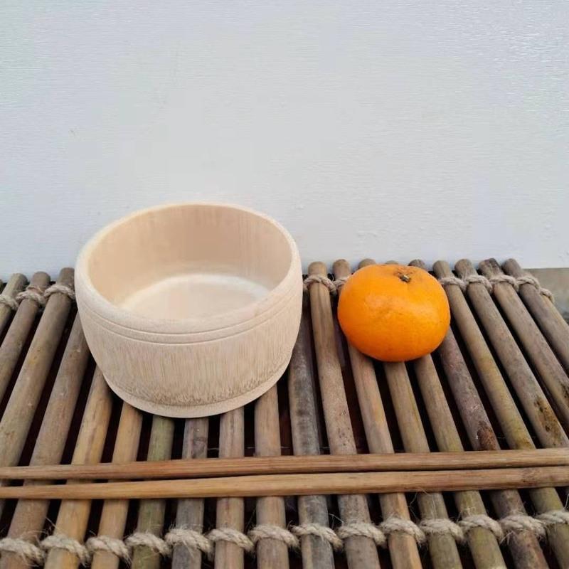 竹碗儿童竹碗无漆无蜡防摔碗防烫碗一体式带结节竹碗家用日式竹碗78