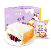 小养紫米面包1000g整箱营养速食早餐
