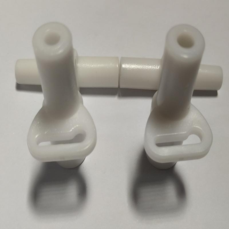 双人脚扣2对(口径4.6mm) 速开自动帐篷配件支架手抛接头纤维插头帐篷件抛杆自动一对塑料扣