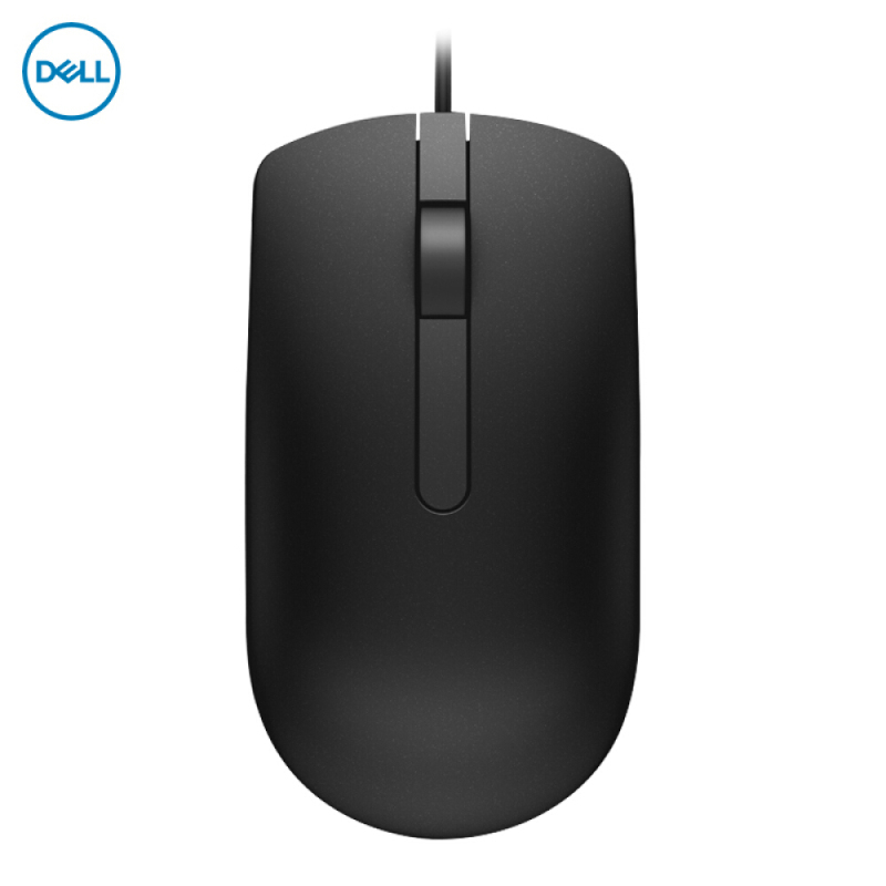 戴尔(DELL) MS116 有线鼠标 商务办公鼠标(黑色)