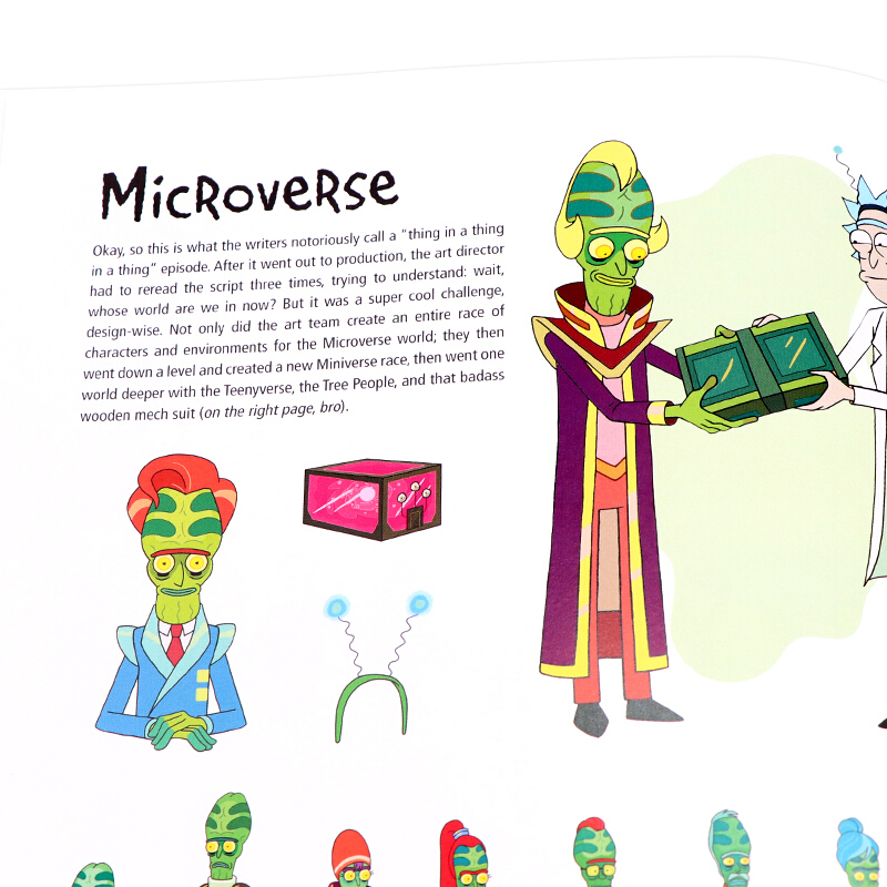 [正版]瑞克和莫蒂动画设定集1 英文原版 The Art of Rick and Morty 高分神作 脑洞大开 科幻高清大图