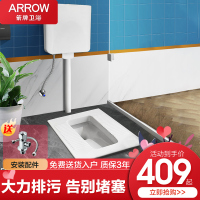 箭牌官方旗舰店大便器冲水箱套装 便池蹲坑式家用防臭便盆 卫生间防臭大便器蹲便器