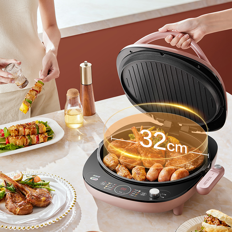 爱仕达 电饼铛加深烤盘家用双面加热煎饼烙饼锅 AG-B32E715高清大图