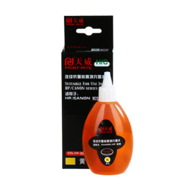 天威(PRINT-RITE)YL100ML 黄色墨水(单位:支) 佳能惠普通用墨水