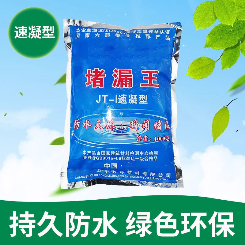 堵漏王速干水泥卫生间屋顶裂缝漏水神器材料灵防水胶补漏涂料3分钟速干水泥砂浆 2kg/袋