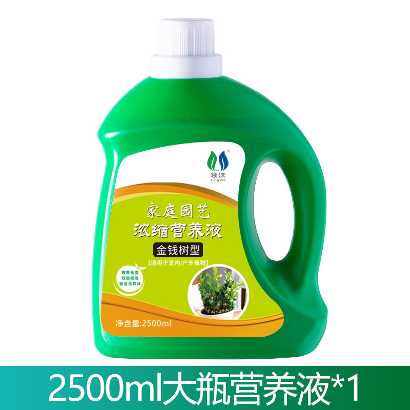 营养液植物通用型花肥家用盆栽发财树富贵竹绿萝水培花卉绿植肥营 金钱树专用营养液2500ml*1瓶