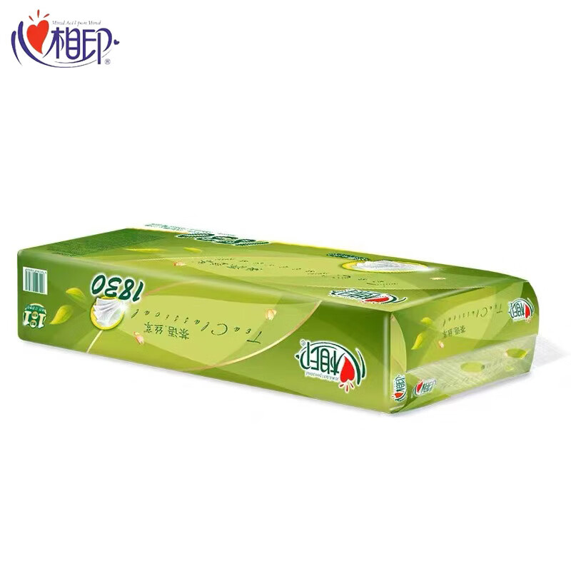 心相印BT2010 茶语丝享183克10粒装四层茶叶压花卷筒卫生纸 10卷*1提高清大图