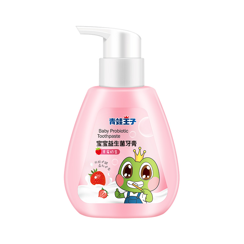 青蛙王子 宝宝益生菌牙膏(草莓奶昔)140g