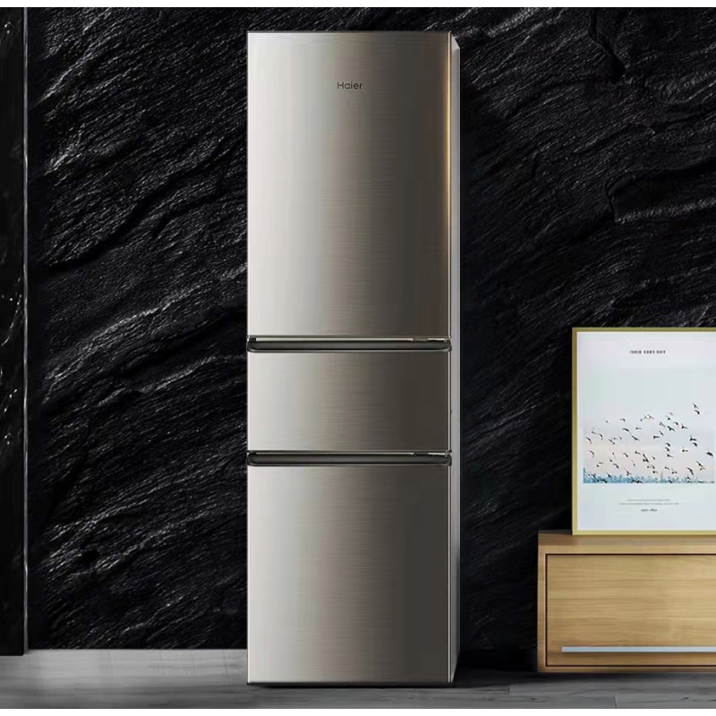 haier/海尔 bcd-215stpd三门小型家用官方宿舍租房冷藏冷冻小冰箱