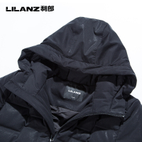 Lilanz/利郎羽绒服男士冬加厚连帽时尚羽绒大衣保暖外套7DRF8061Y