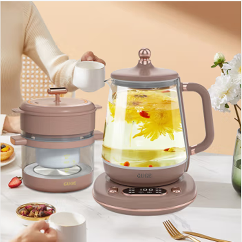 谷格 GC09 养生壶电炖锅【养生蒸煮炖 恒温记忆】德国玻璃炖煮壶养生壶燕窝陶瓷隔水炖一体电炖锅