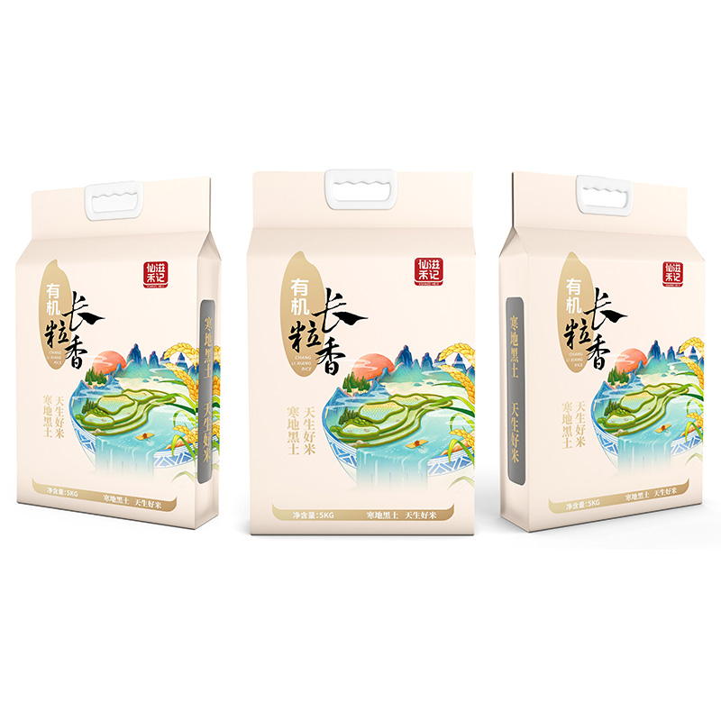 仙滋禾记 有机长粒香米 5kg/袋高清大图