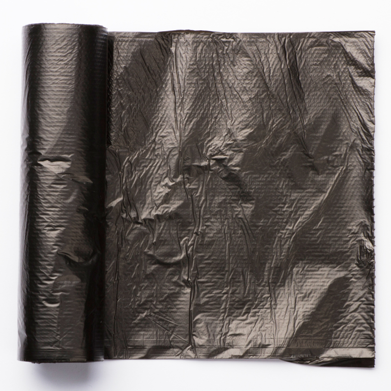 得力9575垃圾袋(黑)60*80cm(10只/卷) 八角底 10卷装