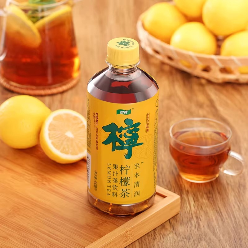 怡宝菊花茶柠檬茶酸梅汤枇杷炖梨水450ml*12瓶/9瓶装解腻清爽饮料