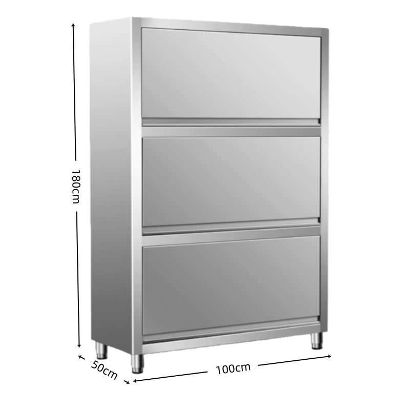 智叶舟不锈钢碗柜1000*500*1800mm台高清大图