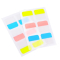 得力(deli)48枚 3色索引标签贴指示贴 归类便利贴记事贴 28*25mm 25903