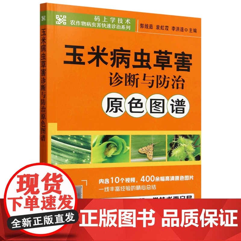 玉米病虫草害诊断与防治原色图谱 郭线茹 袁虹霞 李洪连 编 9787109325357 中国农业出版社高清大图