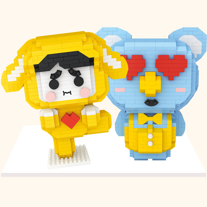 俐智loz小颗粒积木微钻益智拼装拼插玩具狗狗拼图9237