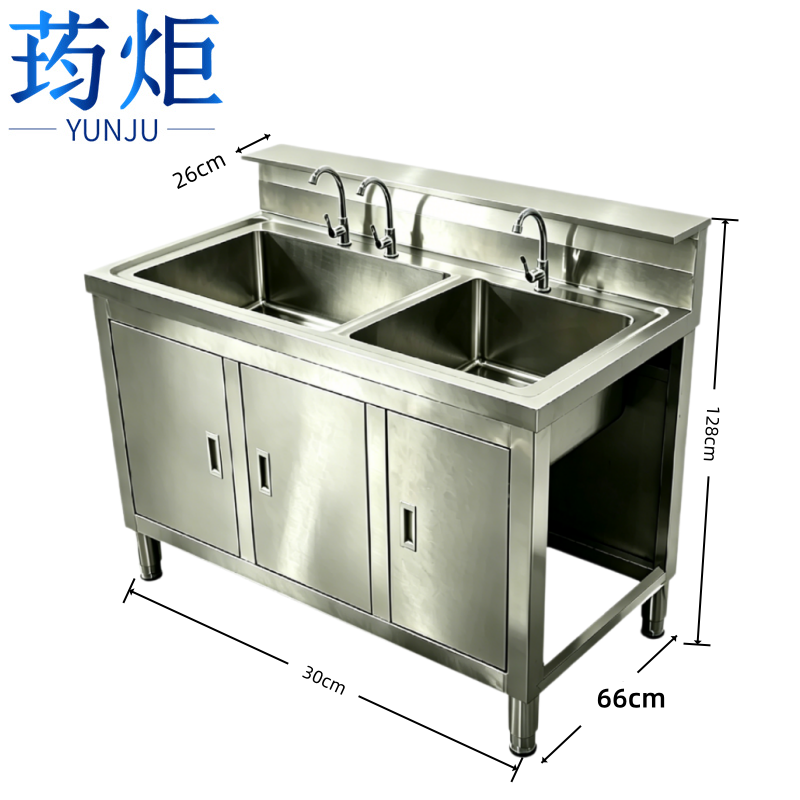 荺炬不锈钢洗菜池高清大图