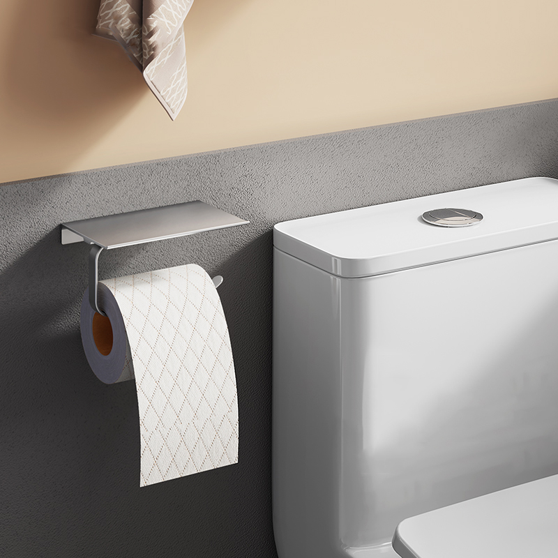 九牧(JOMOO) 浴室卫生间挂件纸巾架纸巾盒防水厕纸盒手机置物架939043高清大图