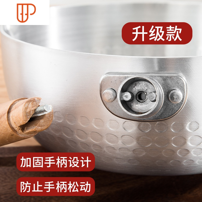雪平锅不沾锅煮小奶锅泡面锅麻辣烫锅铝制平底锅电磁炉锅煎煮一体 国泰家和 18涂层燃气款无盖