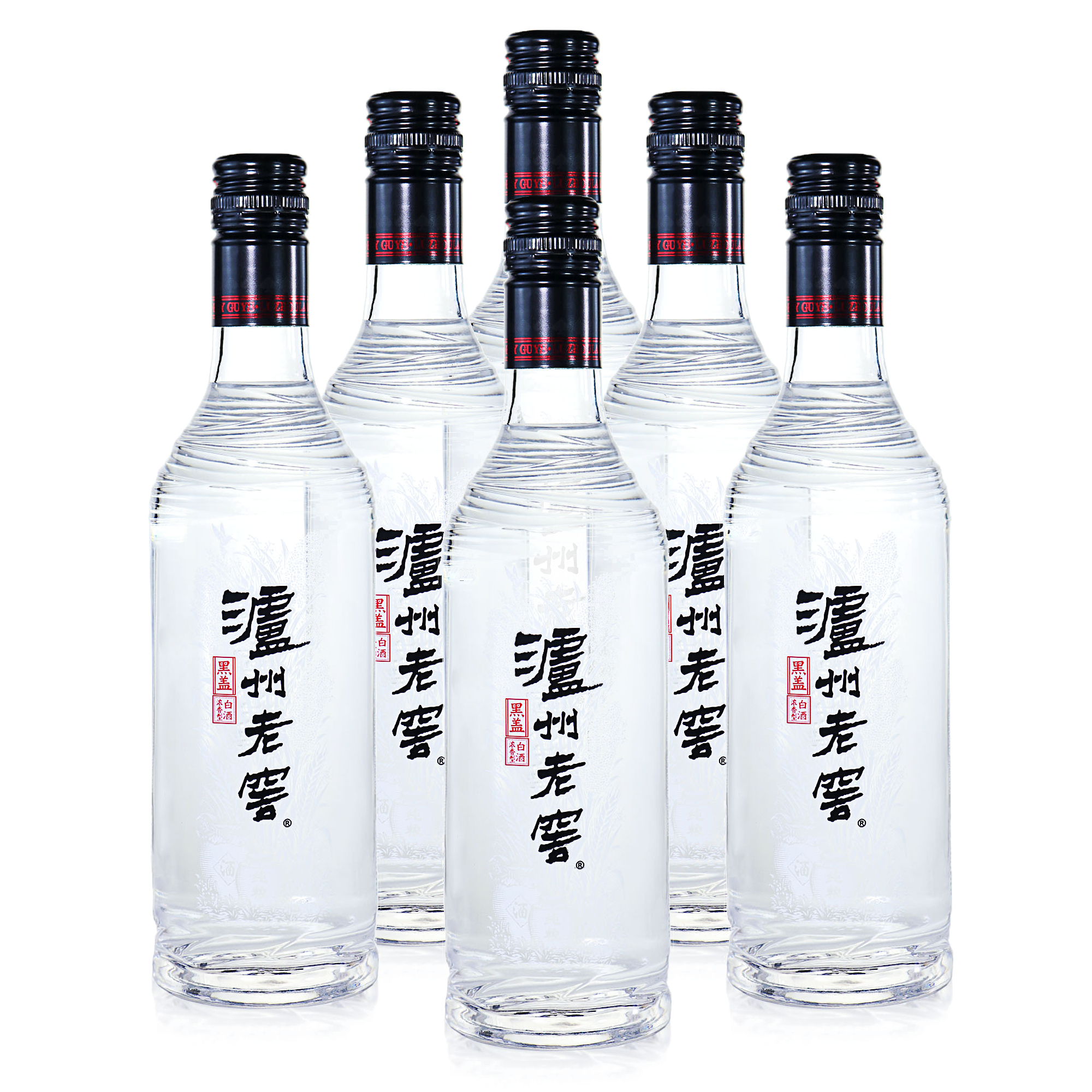 泸州老窖 黑盖二曲 42度500ml*6瓶 浓香型白酒高清大图