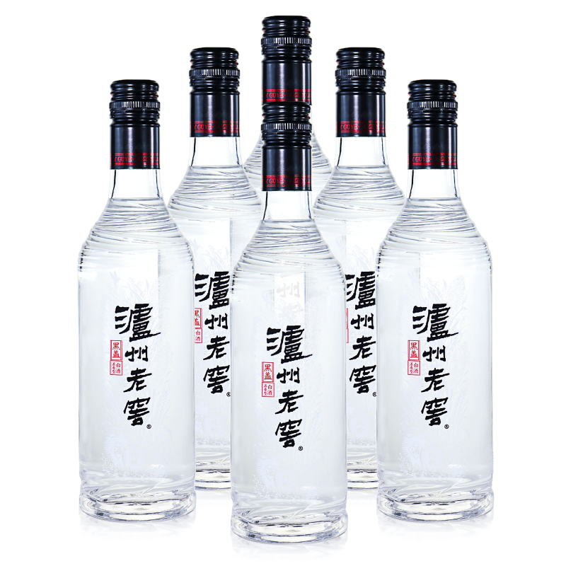 泸州老窖 黑盖二曲 42度500ml*6瓶 浓香型白酒