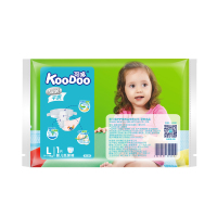 可哆(KooDoo)婴儿纸尿裤尿不湿旅行装单片装L码*1片