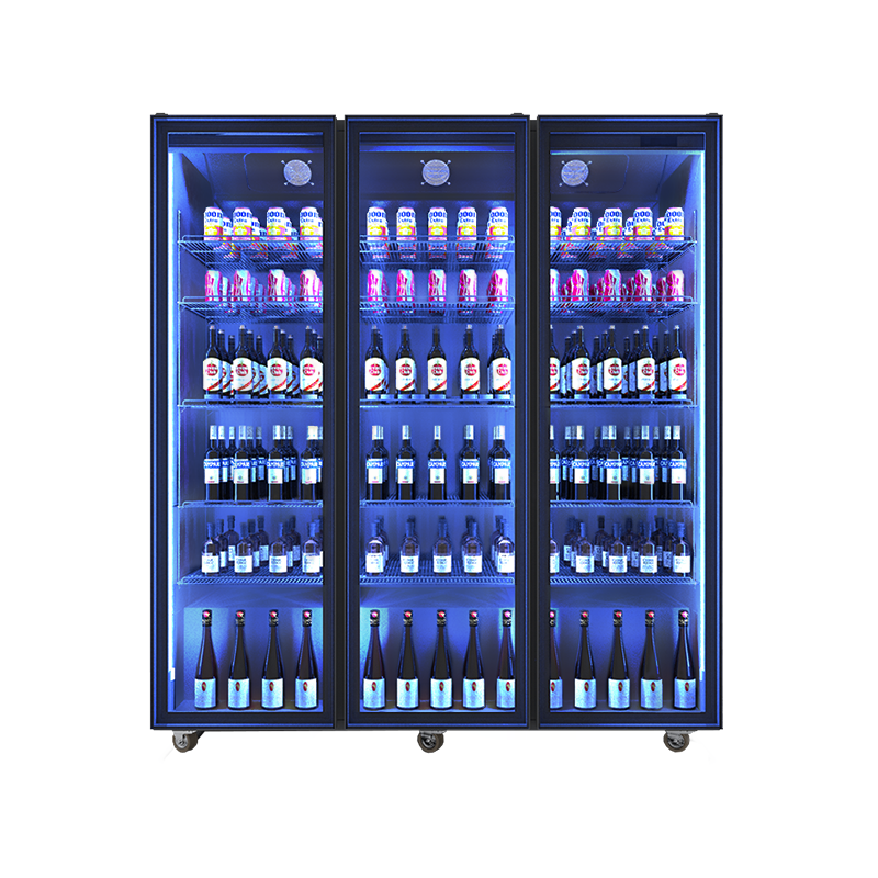 lecon/乐创风冷啤酒柜酒吧冷藏展示柜冷藏展示柜