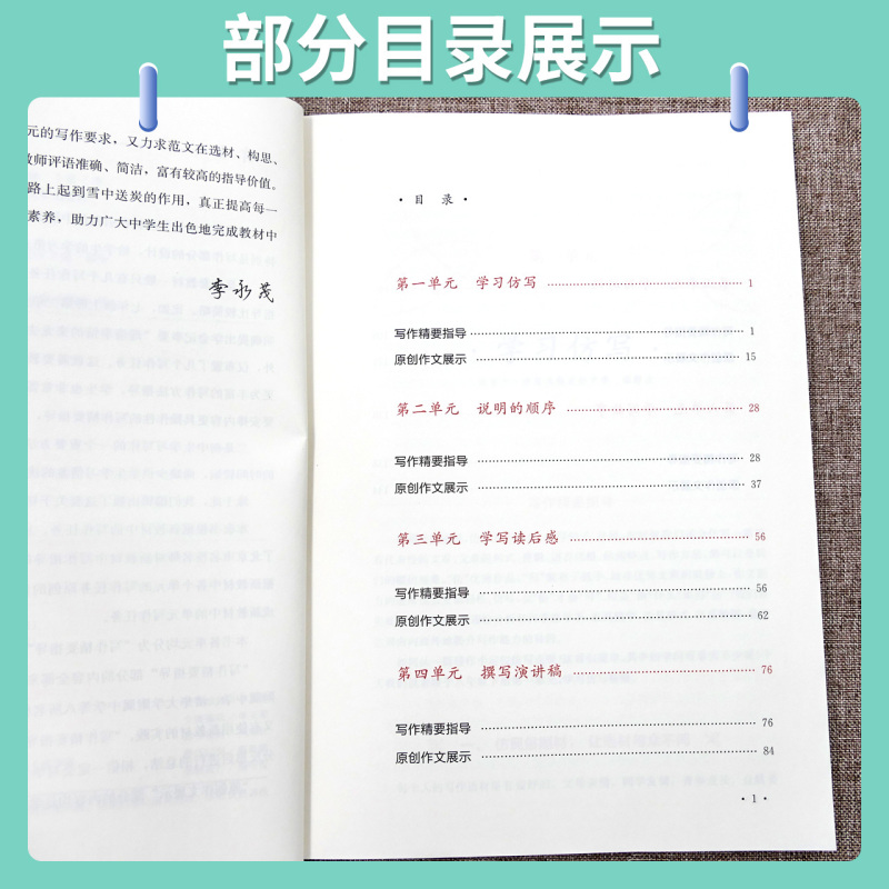 同步写作+每日一文[2本] 九年级上 [正版]名师学堂2023秋新版初中生语文同步作文阅读七八九789年级上下写作理解训