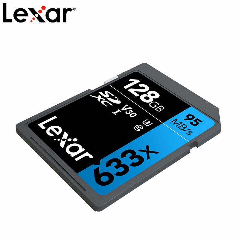 [免邮]雷克沙(Lexar)128G SD卡 633X class10 U3 V30相机存储卡 读95MB/s