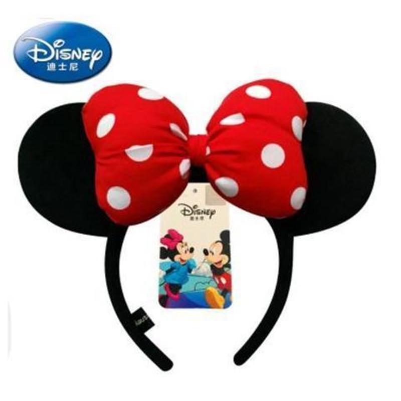 迪士尼发箍米奇米妮米老鼠头饰儿童头箍成人女迪斯尼情侣发卡 正品