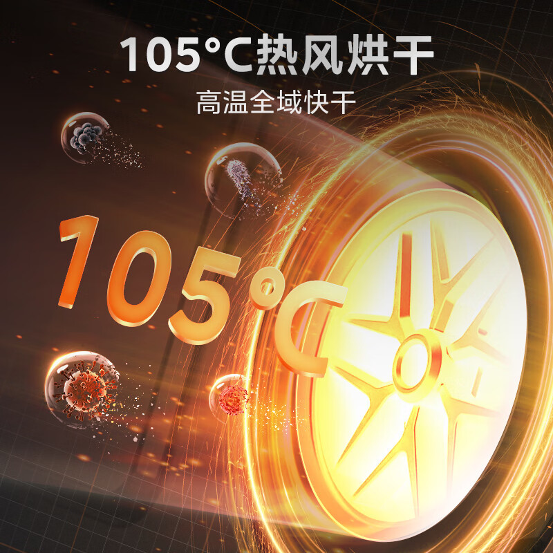 美的(Midea)16套嵌入式GX1000Pro洗碗机升级105℃热风烘干 五臂飓风洗 双驱变频 四星消毒 一级水效高清大图