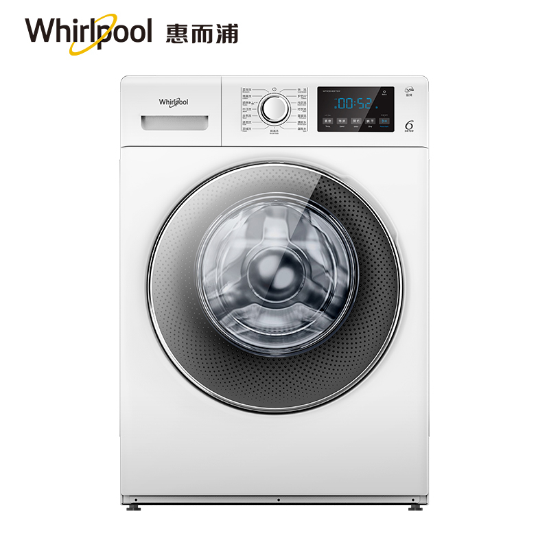 惠而浦(Whirlpool) 全自动家用变频洗烘干一体机滚筒洗衣机净彩系列10KG公斤WF100BHE875W