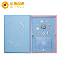 紫金黄金(ZiJin)宝宝抓周足银套装周岁抓阄用品男女宝宝生日纪念纯银吊坠