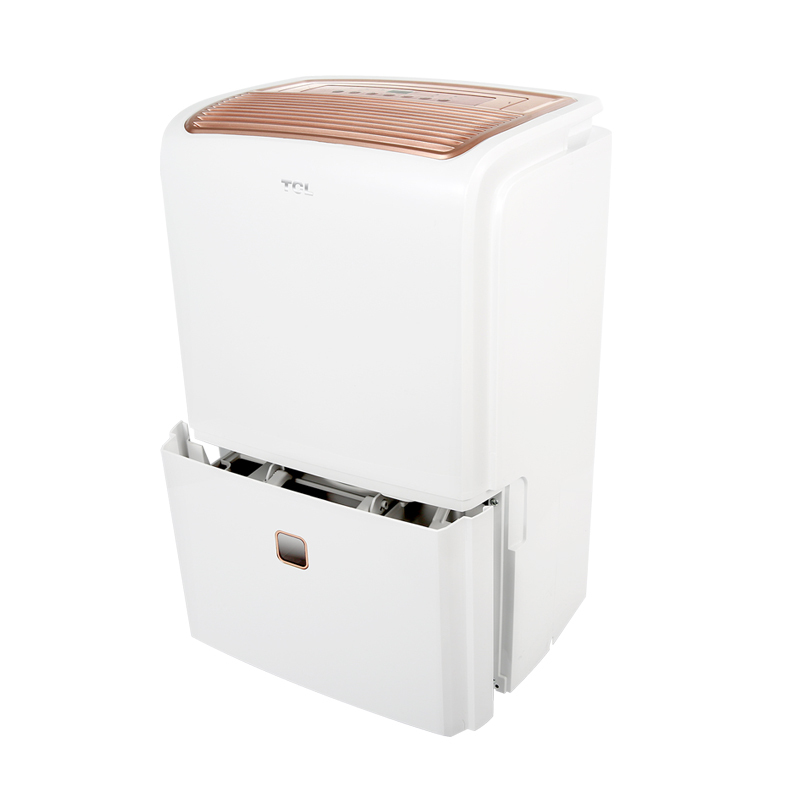 TCL DET50EP 除湿机家用大功率100㎡以上抽湿机地下室除湿器卧室客厅大房间用50L带增压水泵干燥机