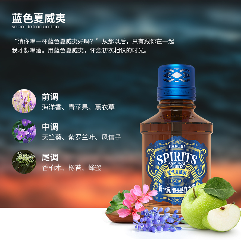 香百年车载香水汽车香薰车内持久淡香车用空调摆件香氛-JY-162-蓝色夏威夷[去异味+孕婴可用+持久飘香]
