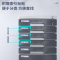 得力(deli)六层带锁文件柜 办公桌面带索引标签抽屉式收纳文件柜 浅灰色 8876