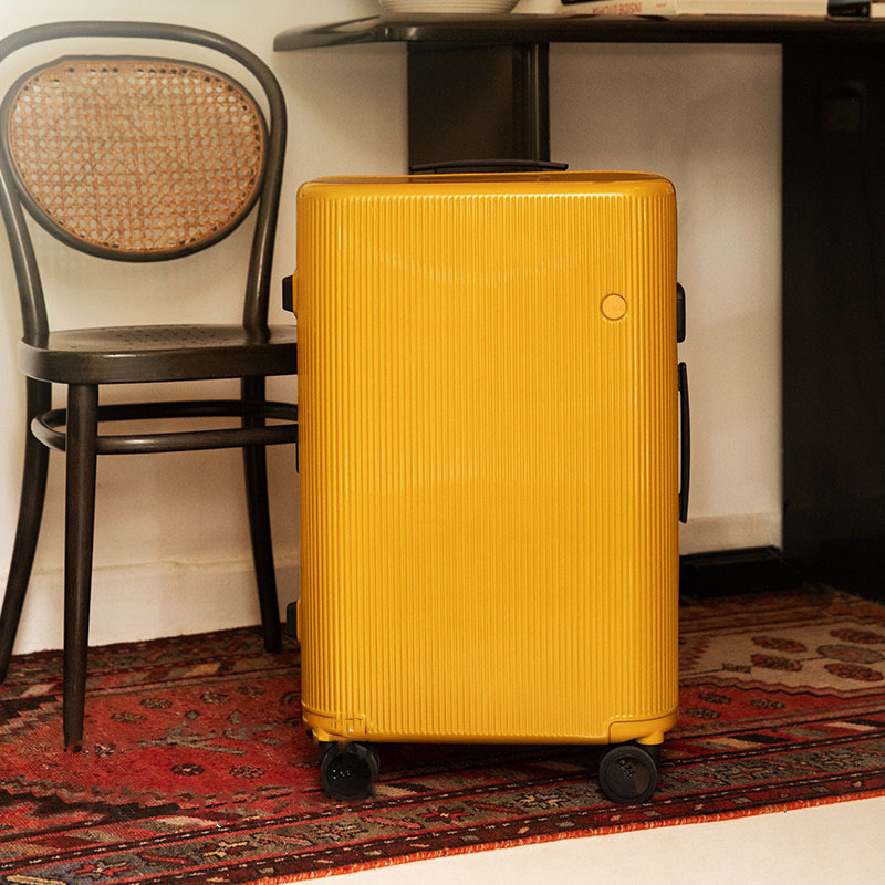 ITO 开心果系列条纹20寸登机箱 明星同款 芥黄 森绿 烟白 炭黑!