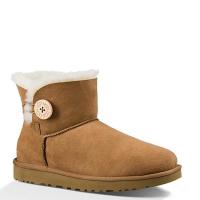 UGG MINI BAILEY BUTTON II 贝莉纽扣2.0女士短筒保暖雪地靴女靴