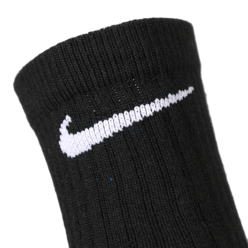 耐克(NIKE)男袜子新款运动精英透气吸汗篮球袜子足球袜运动袜 SX7622-013/一双装