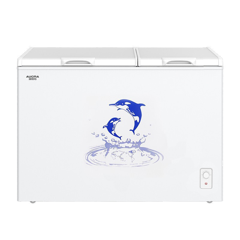 澳柯玛(Aucma)冰柜BCD-257CHN257升家用冷柜卧式双温冰柜 商用超市冷冻冷藏双用大冷柜1级能效