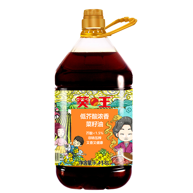 葵王低芥酸浓香菜籽油5.438L食用油 粮油 礼品 家用炒菜 植物油 营养健康轻食 送礼佳品