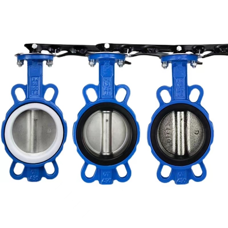 伟鹏双兴 手柄铸铁对夹式蝶阀 DN300乙丙/304阀板 台高清大图